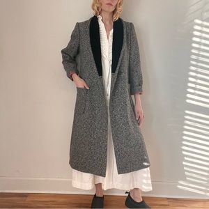 Vintage 80s Long Maxi Wool Coat